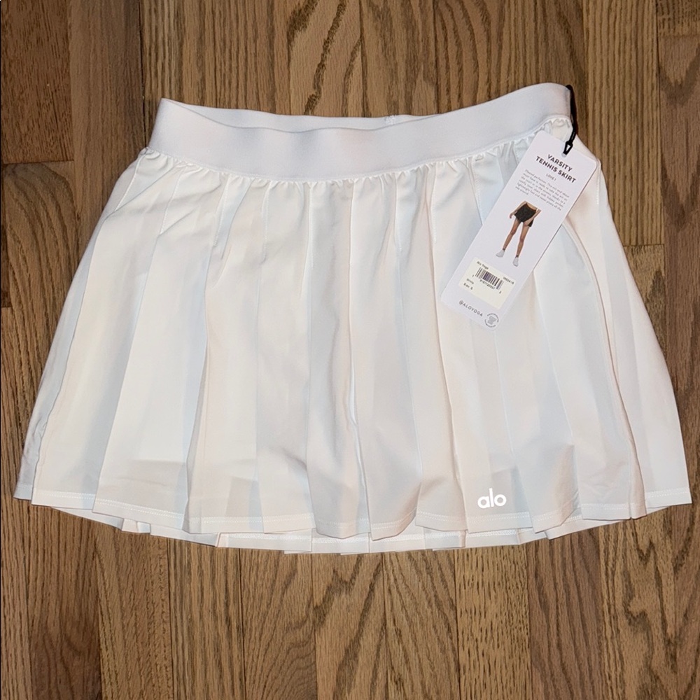 ALO Yoga White Athletic Skirt